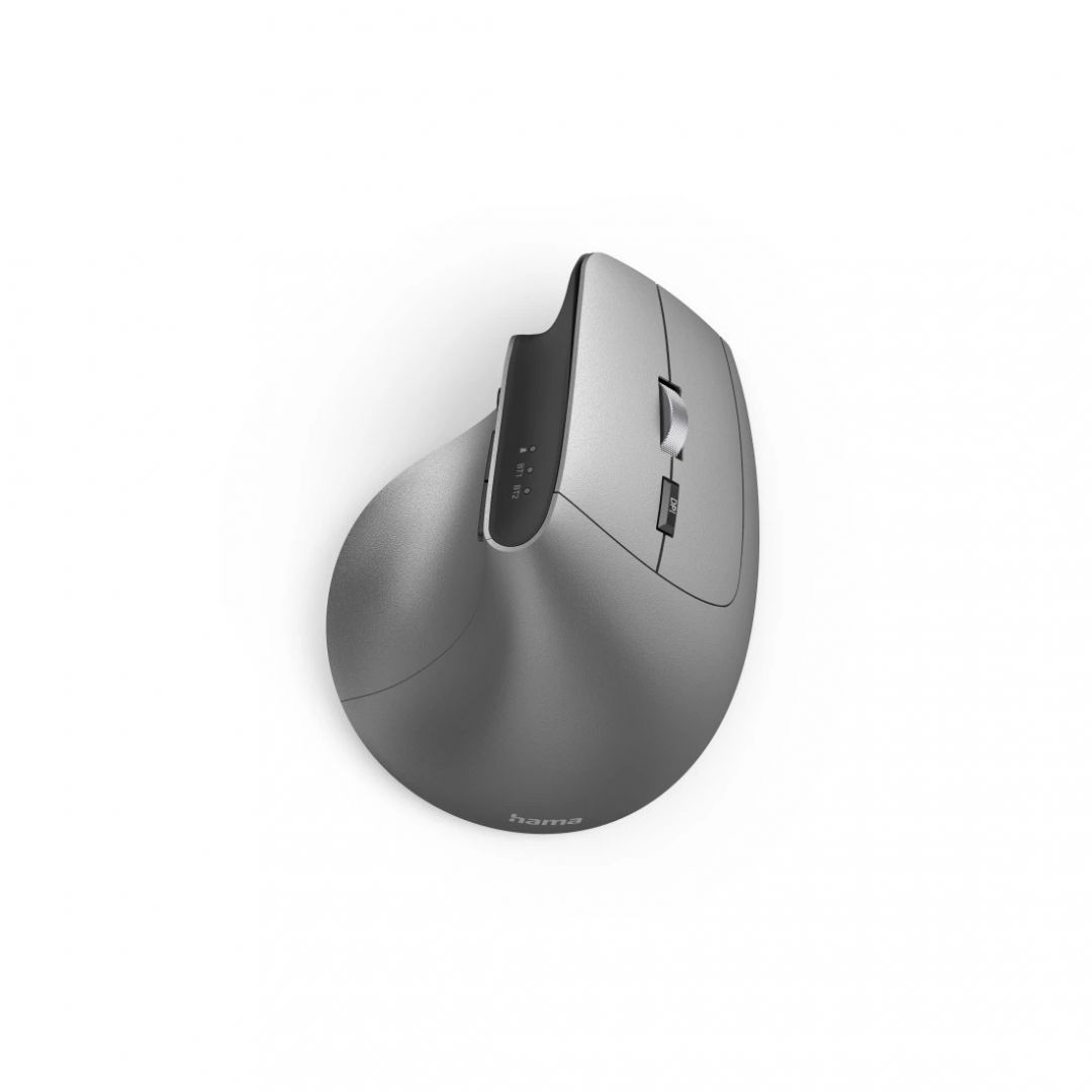 Hama EMW-700 Wireless Vertical Ergonomic Mouse Grey