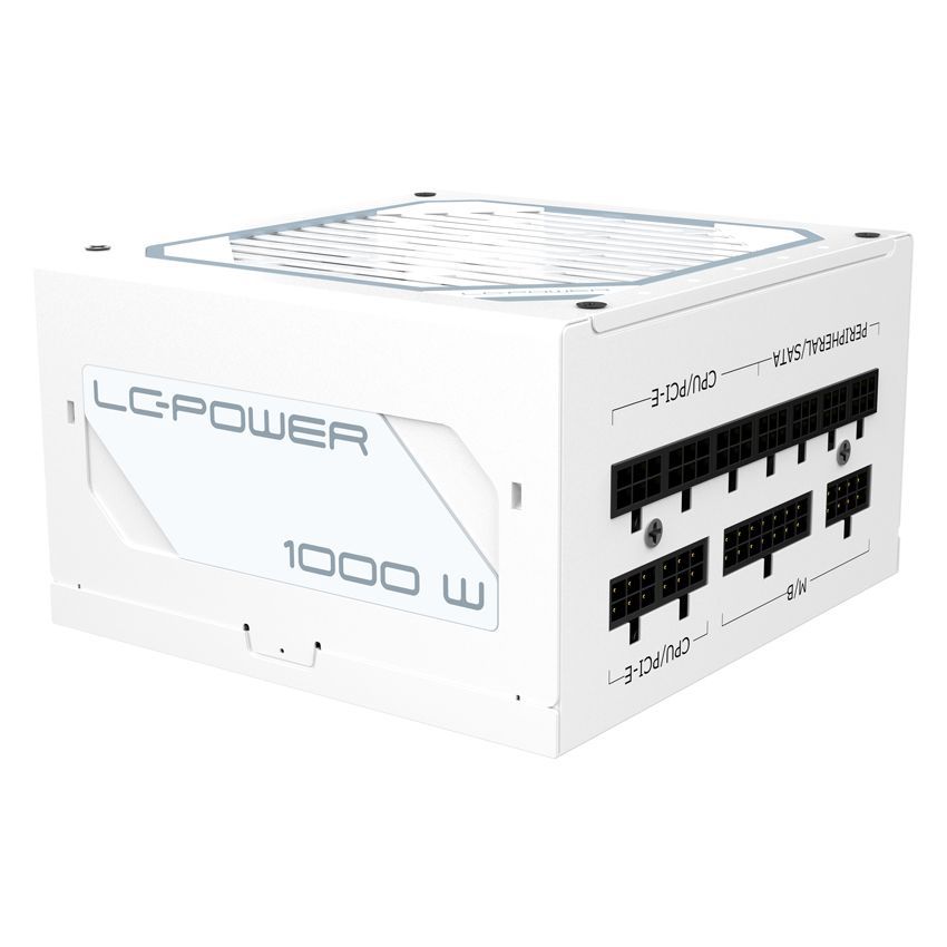LC Power 1000W 80+ Gold Super Silent Modular White