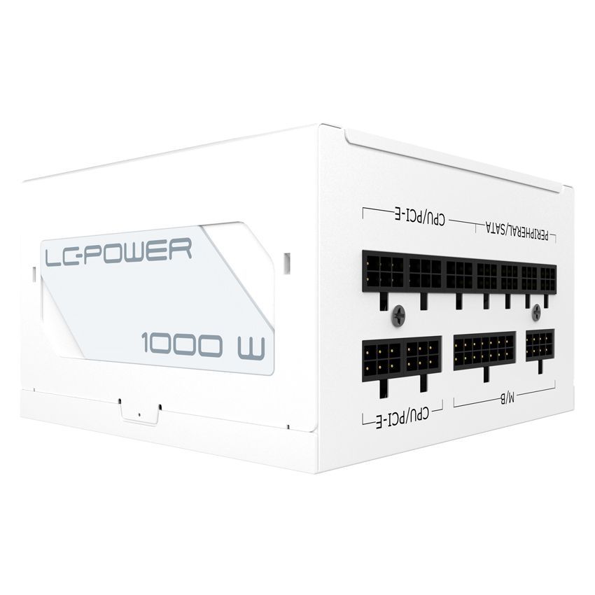 LC Power 1000W 80+ Gold Super Silent Modular White