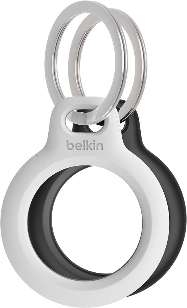 Belkin Secure Holder with Key Ring for AirTag 2-Pack Black/White