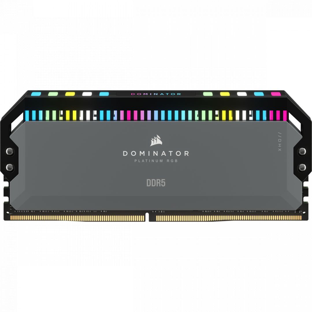 Corsair 64GB DDR5 5600MHz Kit(2x32GB) Dominator Platinum RGB AMD Expo Cool Grey