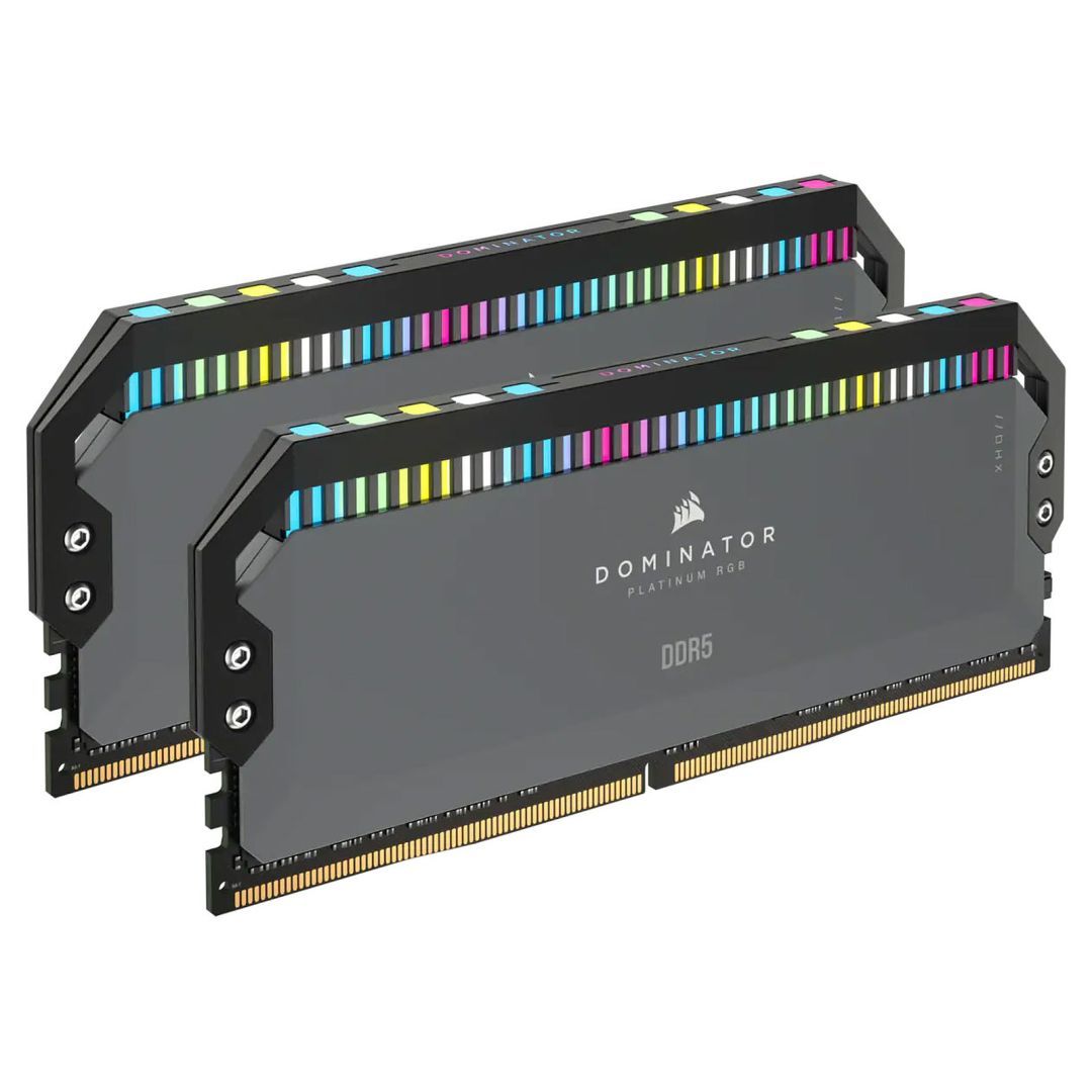 Corsair 64GB DDR5 6000MHz Kit(2x32GB) Dominator Platinum RGB Grey