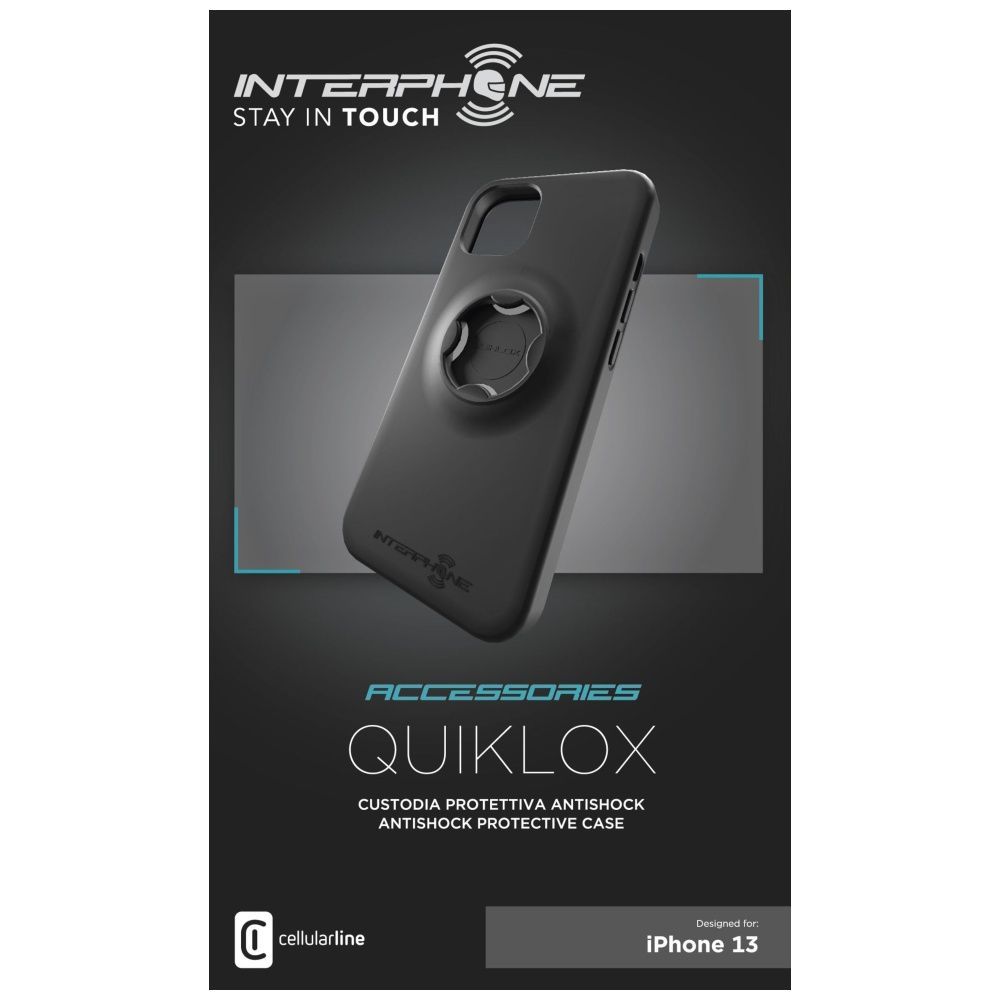 FIXED Protective case Interphone QUIKLOX for Apple iPhone 13, black