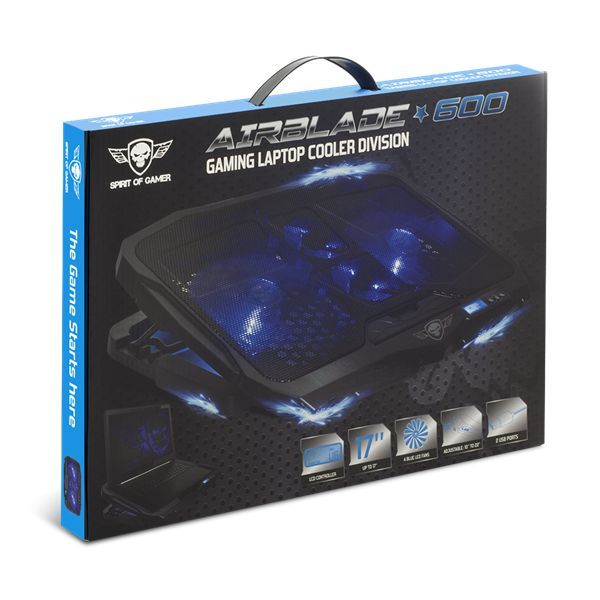 Spirit Of Gamer Airblade 600 Notebook Hűtőpad Blue