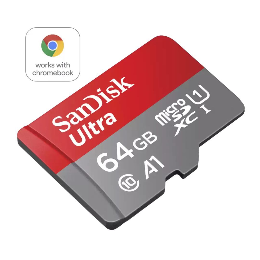 Sandisk 64GB microSDXC Ultra for Chromebook Class 10 UHS-I A1