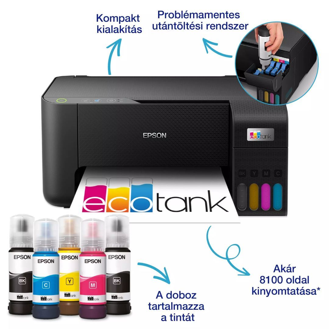 Epson EcoTank L3230 Tintasugaras Nyomtató/Másoló/Scanner