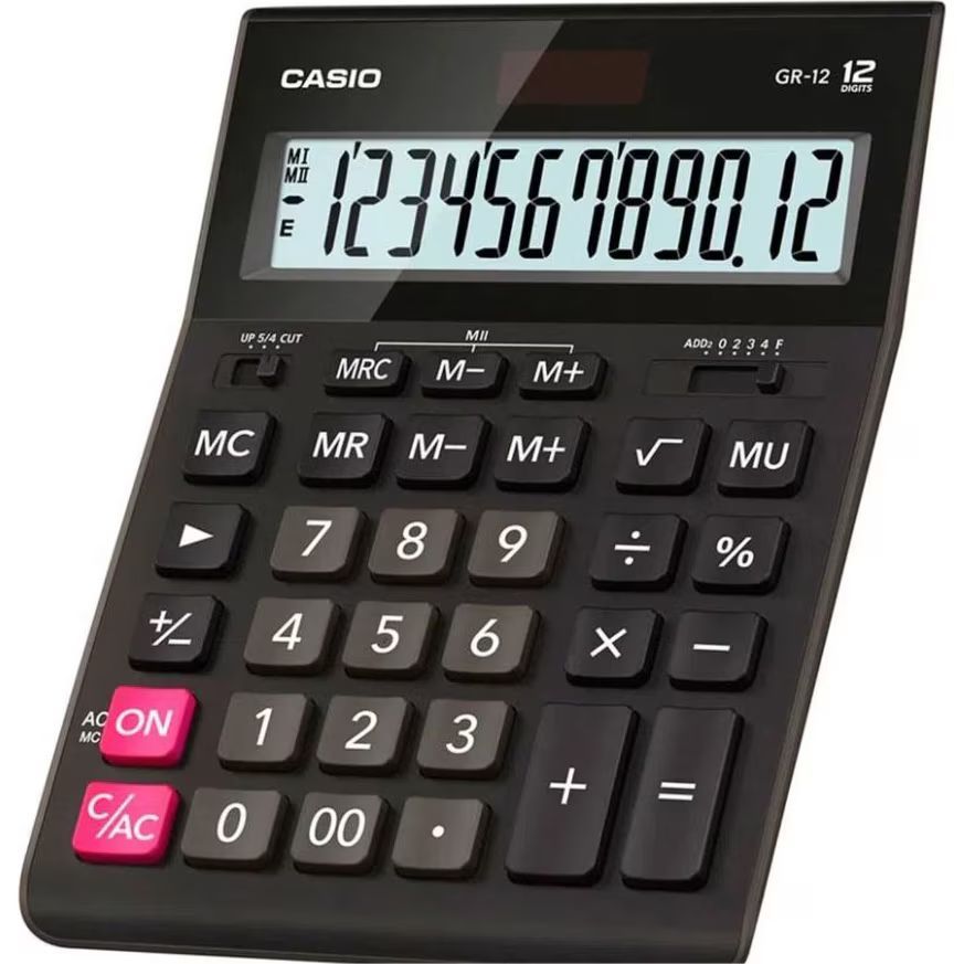 Casio GR-12C-BK Asztali számológép Black
