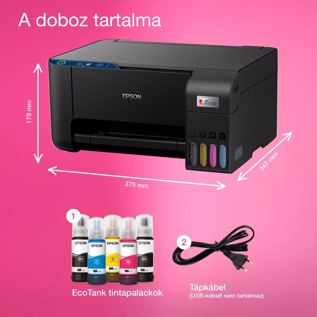 Epson EcoTank L3231 Tintasugaras Nyomtató/Másoló/Scanner