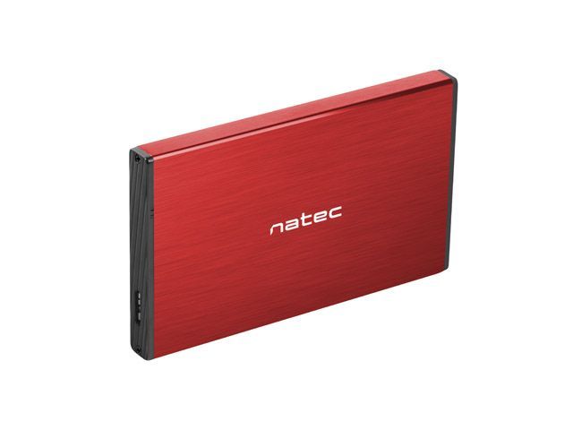 natec Rhino Go External HDD Enclosure Red