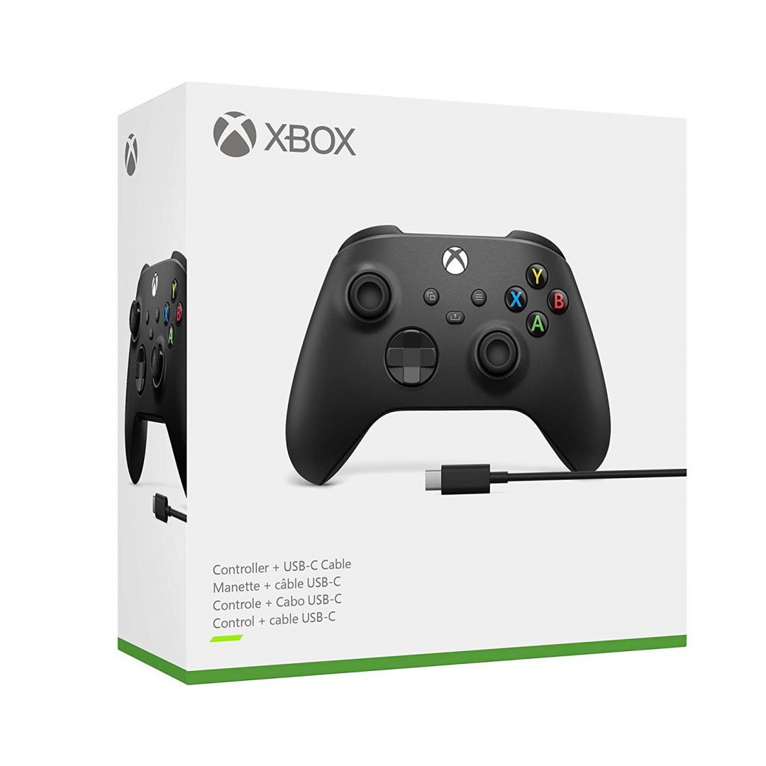 Microsoft Xbox Series X/S Wireless/Bluetooth/USB Gamepad Carbon Black + (Cable)