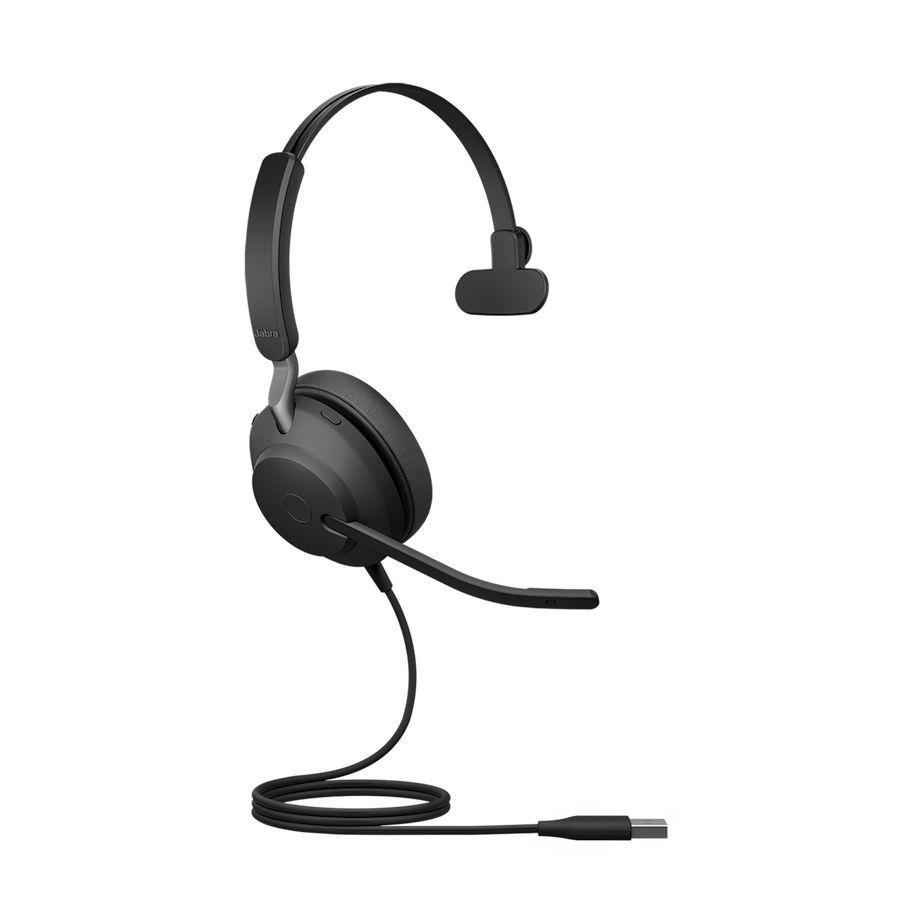 Jabra Evolve2 40 UC Mono Headset Black