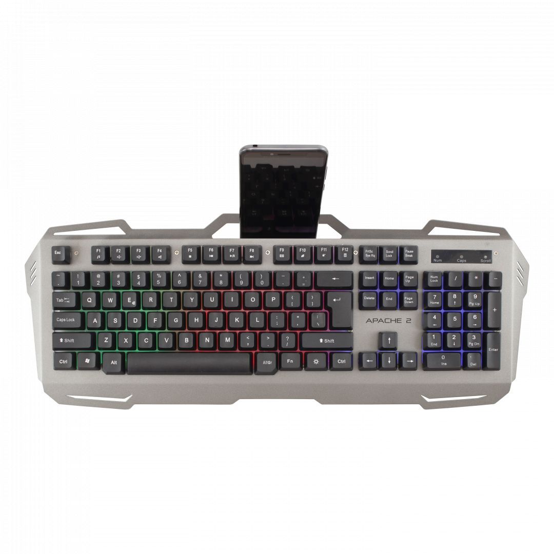 White Shark GMK-1901 Apache 2 keyboard + mouse combo Silver HU