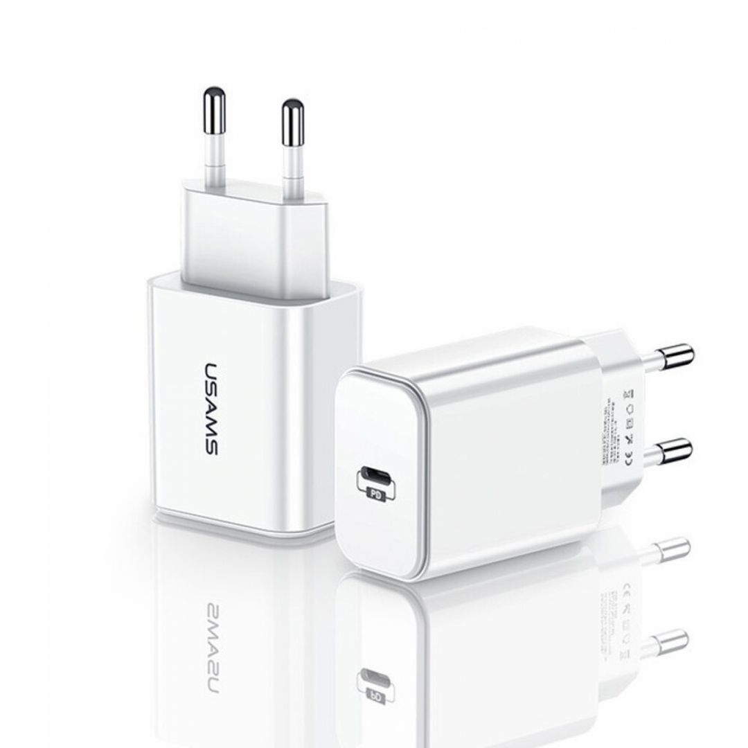 Usams CC118TC01 PD 20W Fast Travel Charger White