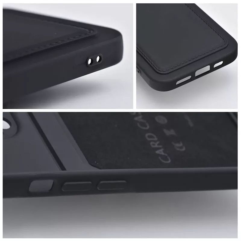 Haffner PT-6626 Xiaomi Redmi Note 12 5G/Poco X5 5G szilikon hátlap kártyatartóval Black