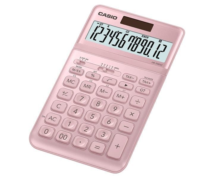 Casio JW-200SC-PK Asztali számológép Pink