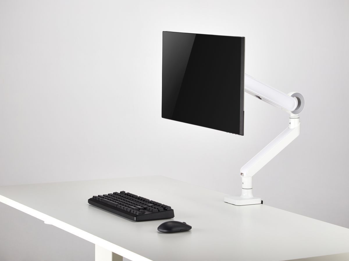EQuip 17"-35" Premium Monitor Desk Mount Bracket White