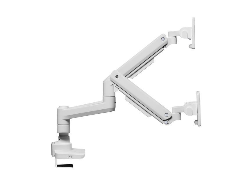 EQuip 17"-35" Heavy-Duty Dual Monitor Desk Mount Bracket White