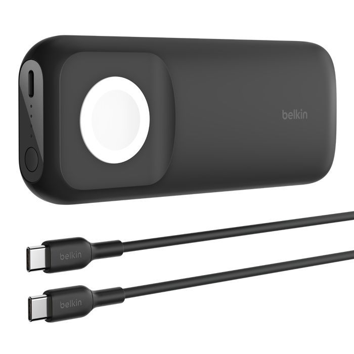 Belkin BPD005BTBK BoostCharge Pro Fast Wireless Charger for Apple Watch + Power Bank 10K Black