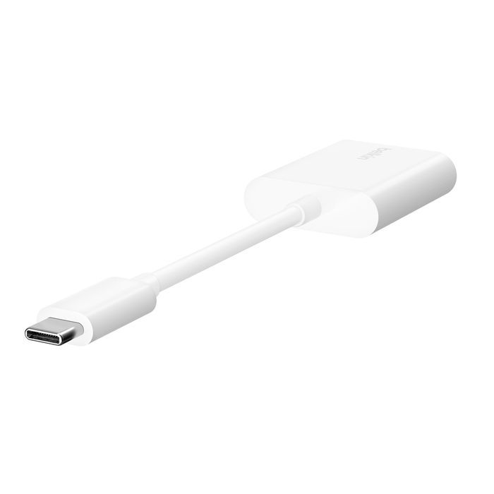 Belkin RockStar USB-C Audio + Charge Adapter White