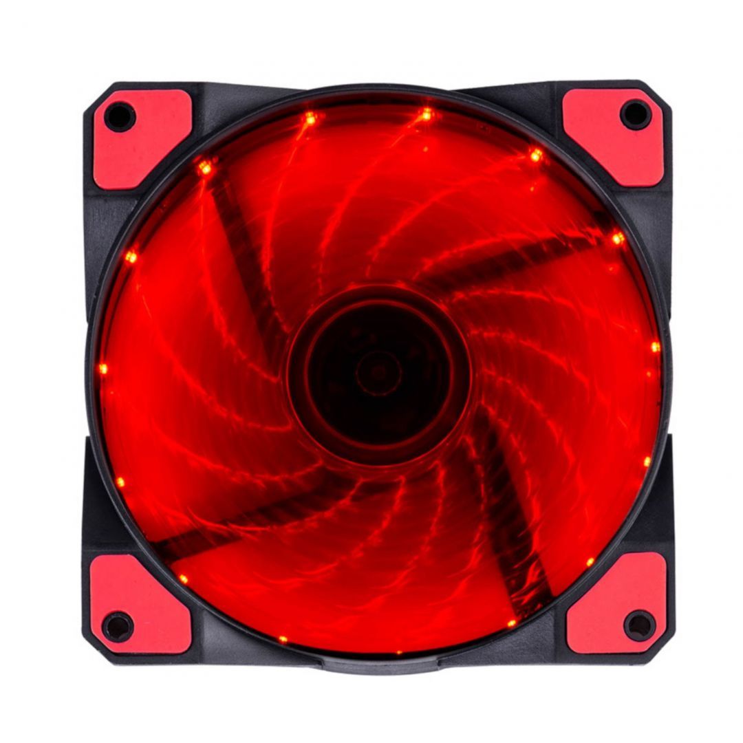 Akyga AW-12C-BR System Fan 12cm Red LED