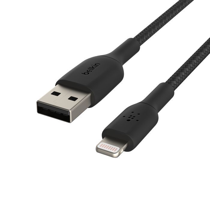 Belkin Braided Lightning to USB-A Cable 0,15m Black