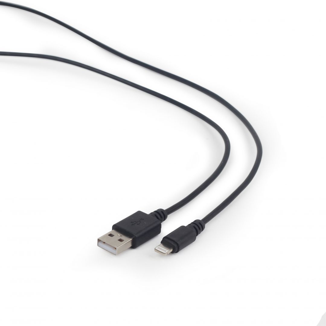 Gembird CC-USB2-AMLM-2M USB Lightning charging combo cable 2m Black