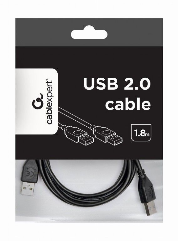 Gembird CCP-USB2-AMAM-6 USB 2.0 AM/AM Cable 6FT 1,8m Black