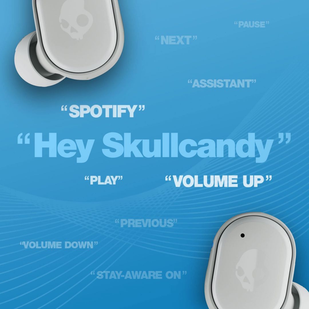 Skullcandy GRIND True Wireless Bluetooth Headset Light Gray/Blue