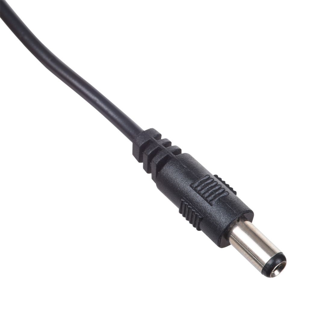 Akyga AK-DC-04 USB-A / DC 5,5 x 2,4mm cable 0,8m Black
