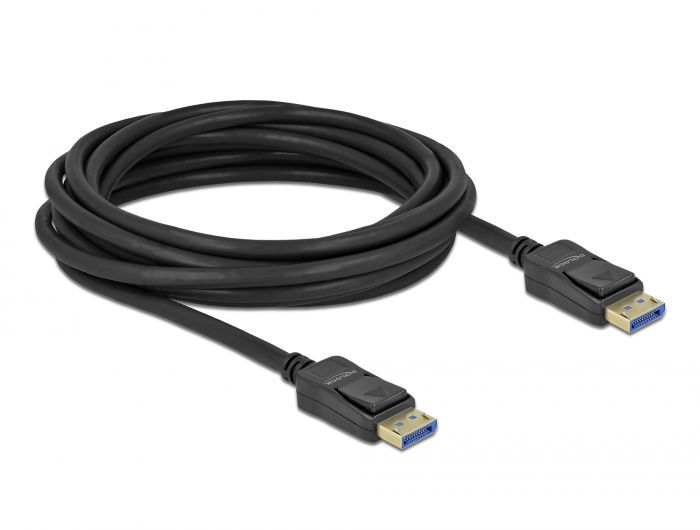 DeLock DisplayPort cable 8K 60 Hz 40 Gbps 5m Black