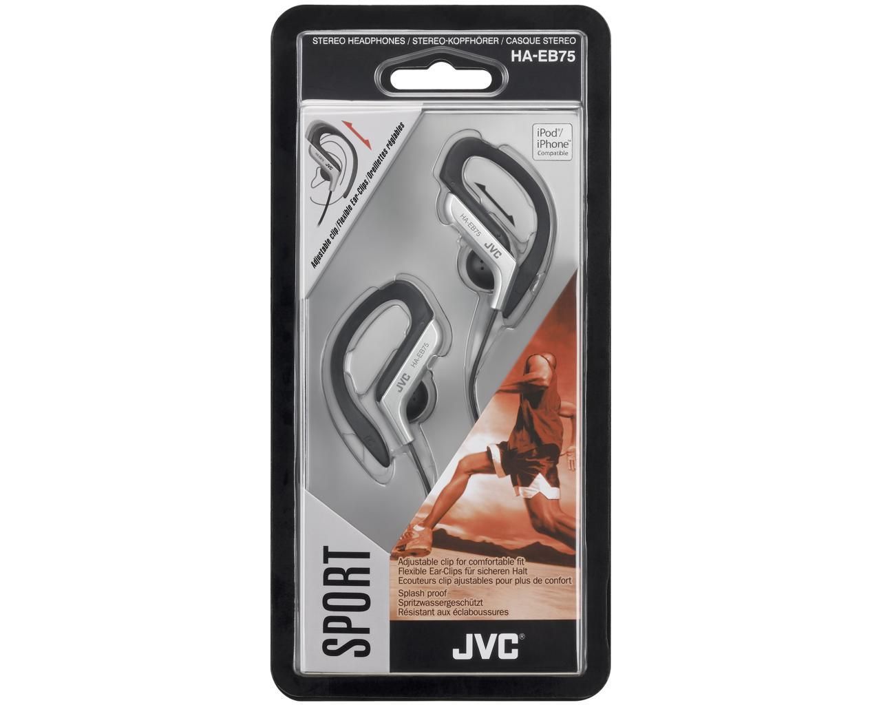JVC HA-EB75-S Sport Headphones Grey