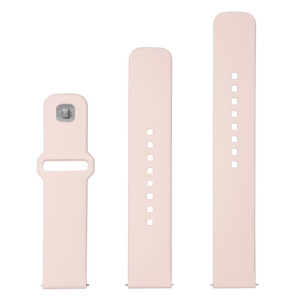 FIXED Silicone Sporty Strap Set with Quick Release 20mm for Smartwatch Pink