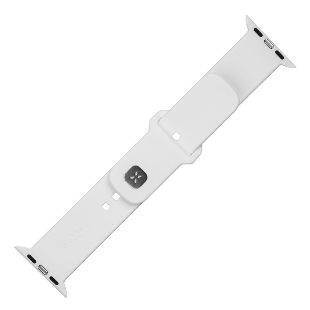 FIXED Silicone Sporty Strap Set for Apple Watch 42/44/45mm White