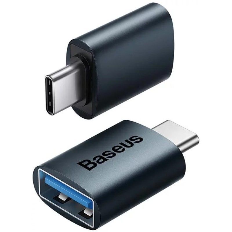 Baseus Ingenuity USB-C USB-A OTG Adapter Blue