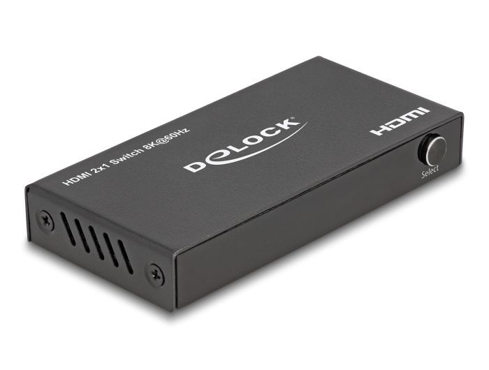 DeLock HDMI Switch 2xHDMI in to 1xHDMI out 8K 60 Hz 4 port