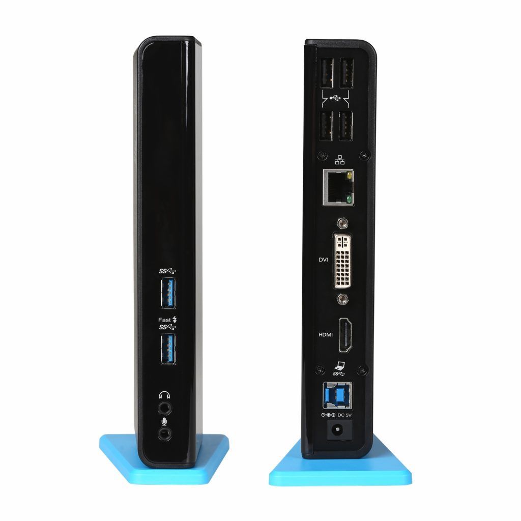 I-TEC USB 3.0 Dual Docking Station HDMI DVI Black