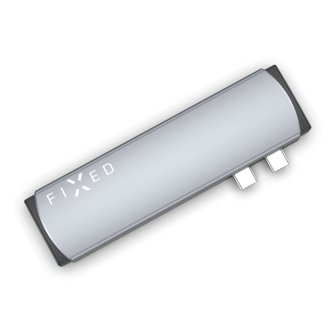FIXED 7-port aluminum USB-C HUB Mac MacBooks Szürke