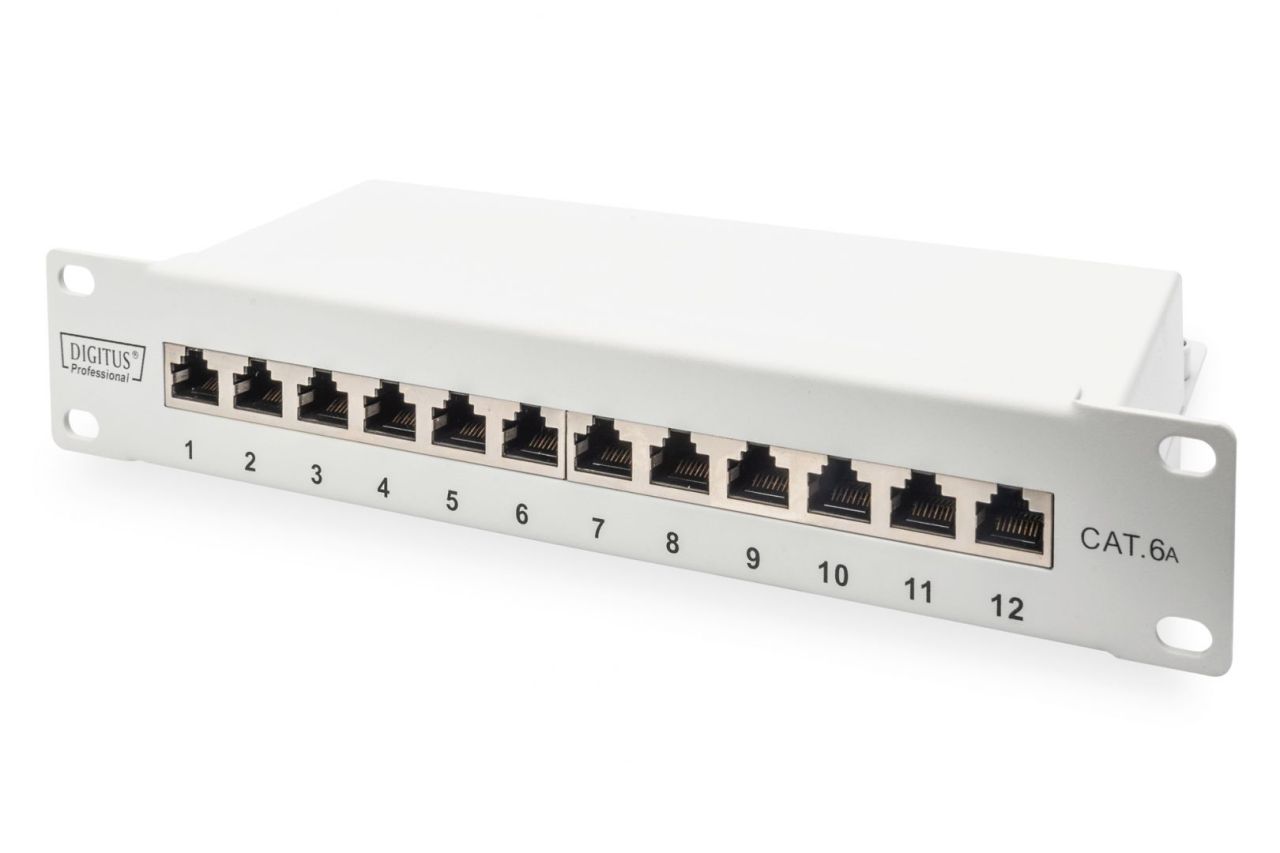 Digitus 12-port Patch Panel 1U Grey