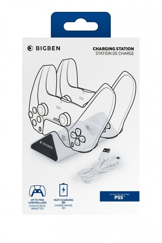 Bigben Interactive PS5 V2 Dual töltőállomás White