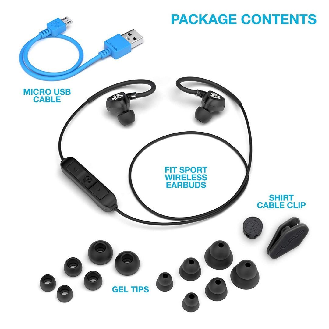 JLab Fit Sport 2.0 Wireless Fitness Headset Black