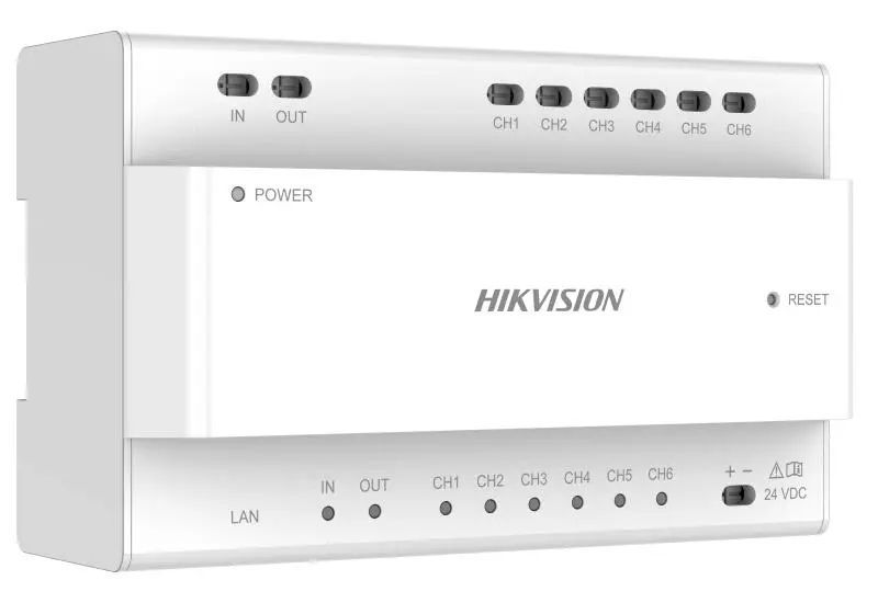 Hikvision Disztribútor soroló egység kétvezetékes IP kaputelefon-rendszerhez