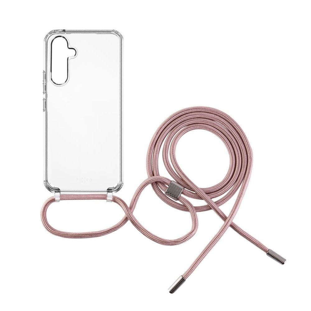 FIXED Pure Neck nyakba akasztahtó TPU gél tok Samsung Galaxy A55 5G Pink FIXPUN-1263-PI