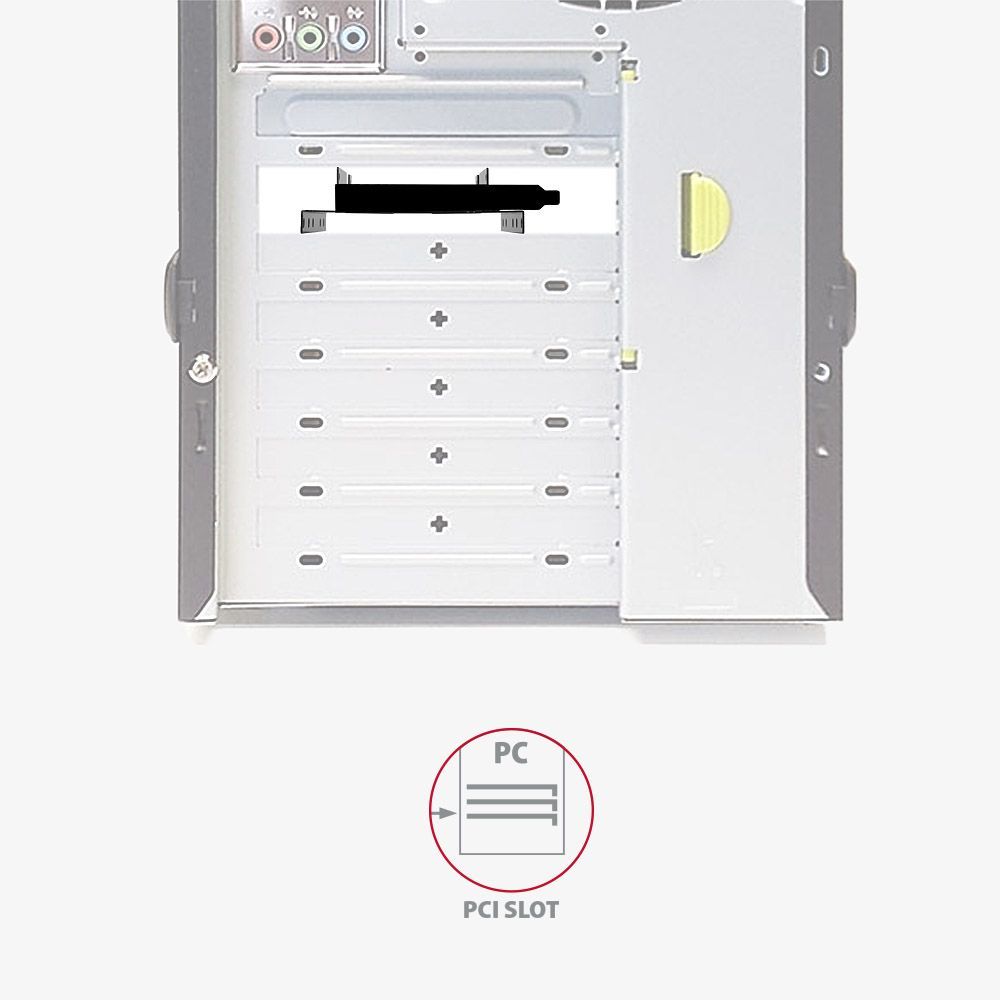 AXAGON RHD-P35 2x2.5" SSD/HDD & 1x3.5" HDD Bracket into PCI slot Black