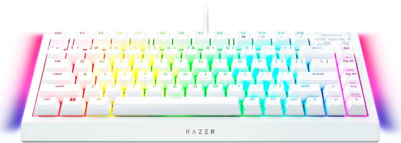 Razer BlackWidow V4 75% Mechanical Switches (Tactile) Keyboard White US