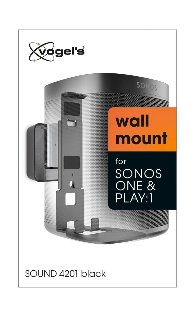 Vogel's SOUND 4201 Wall Mount for Sonos PLAY:1 One Black