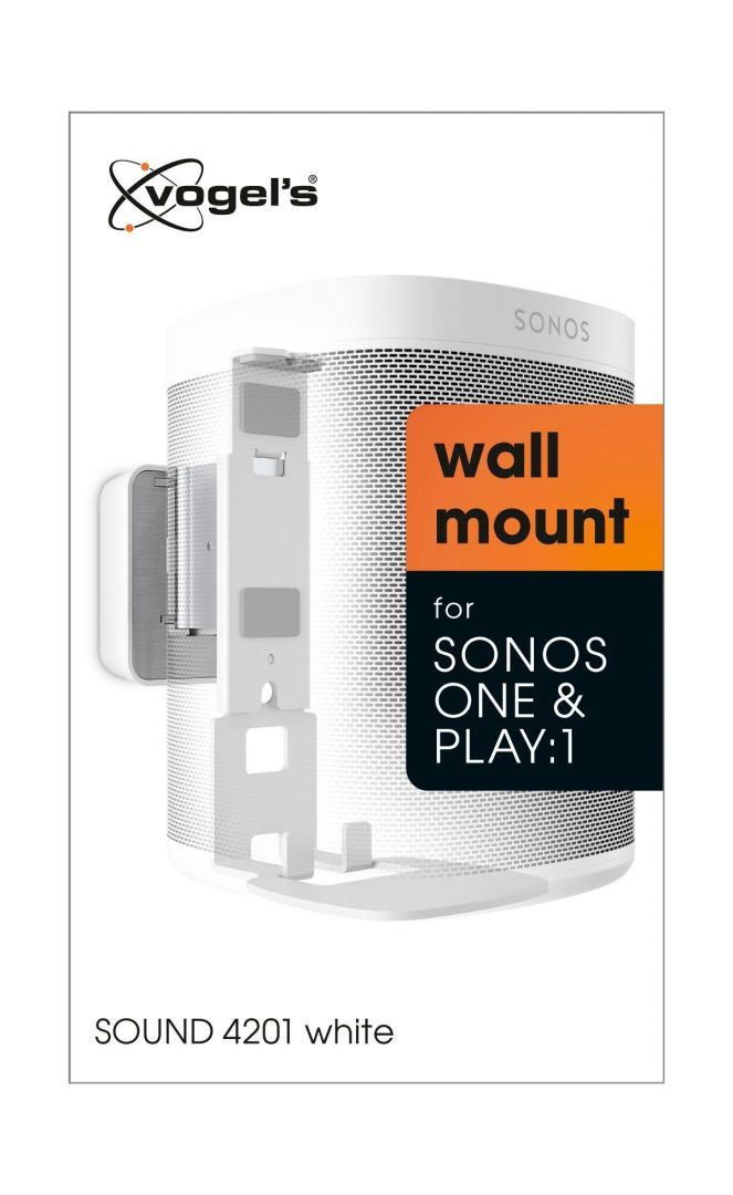 Vogel's SOUND 4201 Wall Mount for Sonos PLAY:1 One White