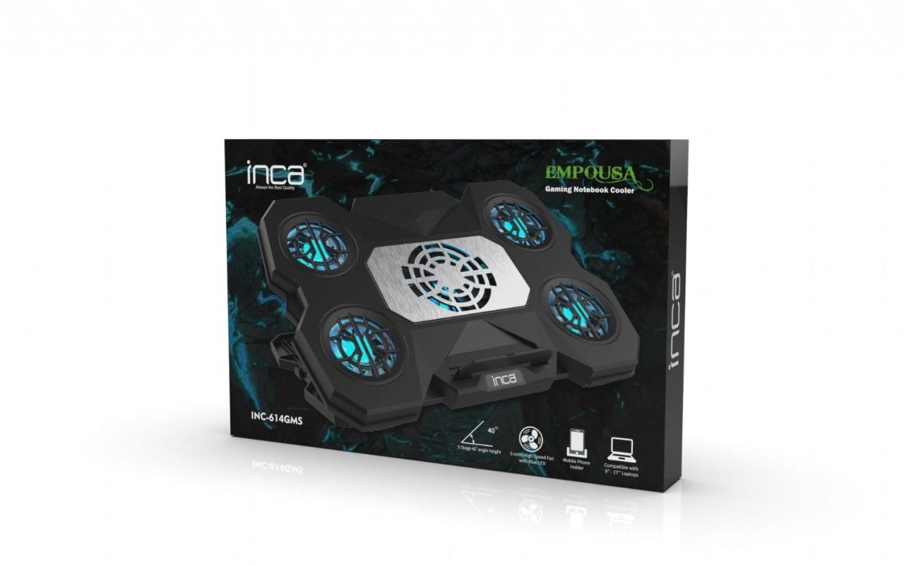 INCA INC-614GMS Gaming Notebook Cooler Black