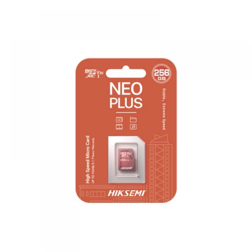 HikSEMI 256GB microSDXC Neo Plus Class 10 adapter nélkül