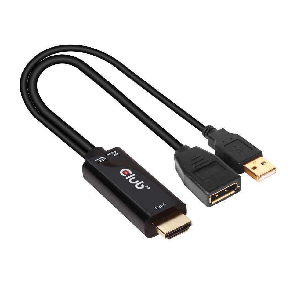 Club3D HDMI to DisplayPort 4K60Hz M/F Active Adapter