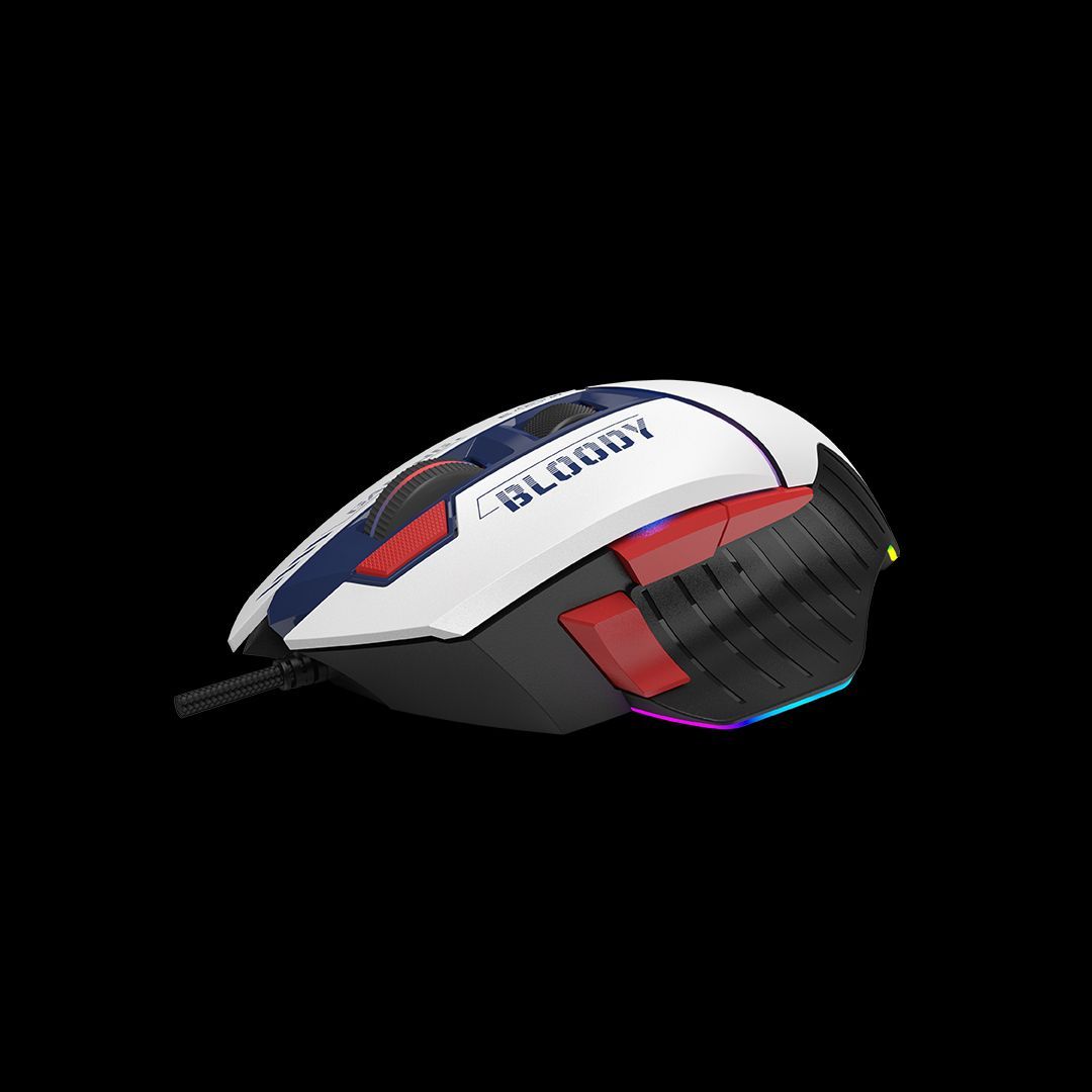 A4-Tech Bloody W95 Max USB Sports RGB Gaming Mouse Navy